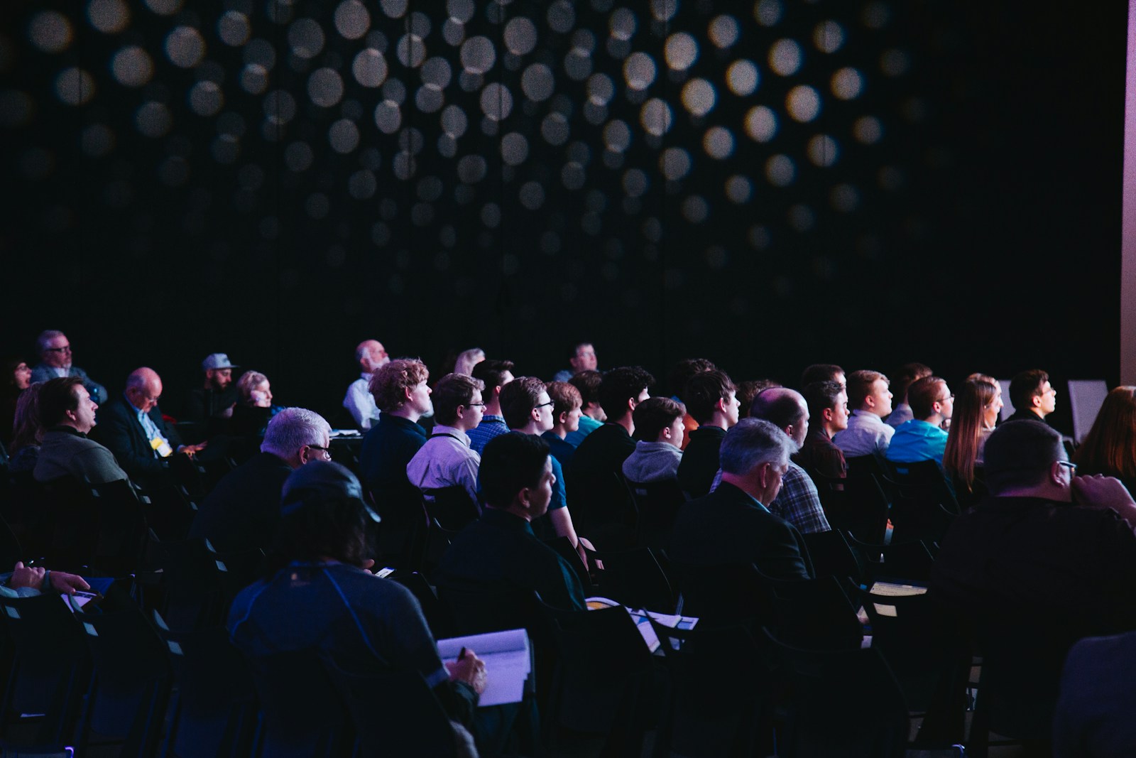 People gathered in a bright premium venue